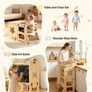 Toddler Tower, Wooden, 4 in 1 Kitchen Step Stool for Kids 1-5, Montessori Weaning Table and Chair Set Image 5