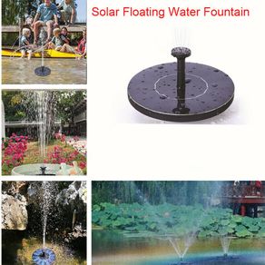 Mini Solar Powered Floating Water Fountain Outdoor Garden Yard Pool Bird Pond Decor