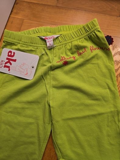 girls leggings green age 6
