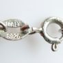 Vintage 925 Sterling Silver Ornate Clear Stone  Pendant & Necklace length 20" - 3g Image 7