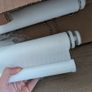 Blinds2go Umbra milk white double roller blind. W 1330 D 1240 Image 2