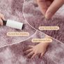 Rugs Living Room - 200x300cm Dark Pink Large Rug for Living Room - Ultra Soft Fluffy Shaggy Rugs for Bedroom, Indoor Nursery Carpets for Kids Room Home Decor, Non Shedding, Anti-Slip Backing Image 5