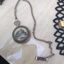 Vintage Train Pocketwatch With Chain Image 2