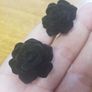 Black Roses Vintage Earrings Image 6