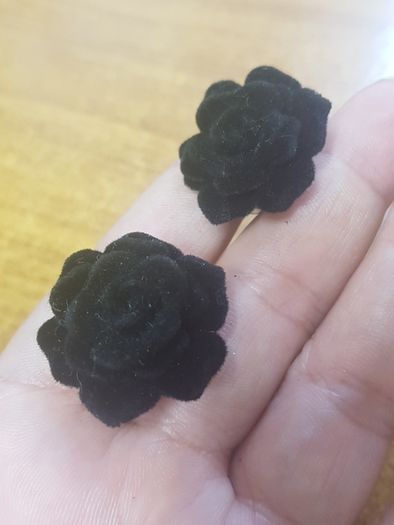 Black Roses Vintage Earrings