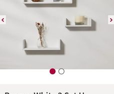 Bnwt bergen white floating shelves were 10euro