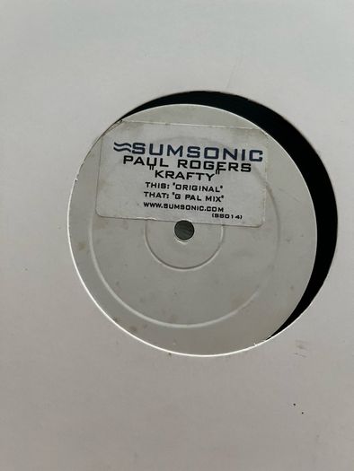 Paul rogers Krafty 12" vinyl
