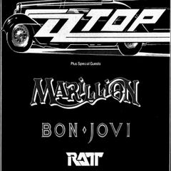 ZZ TOP Vintage Concert Poster Monsters Of Rock Donington Park UK August 17th 1985 Replica