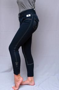 HV Polo Womens Horse Riding Breeches Trousers Navy Blue Size 36