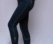 HV Polo Womens Horse Riding Breeches Trousers Navy Blue Size 36