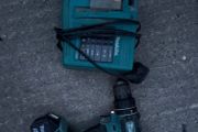 Makita 18V LXT Combi Drill paired with a Makita BL1830 3.0Ah Battery and the DC18RC LXT Fast Charger