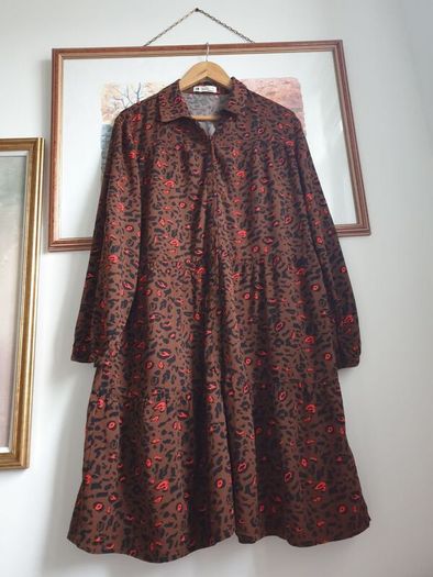 Leopard Print Dress Size Uk 16