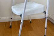 raised toilet seat with handles