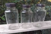 3 vintage sweet jars