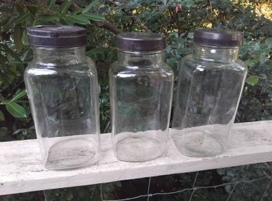 3 vintage sweet jars