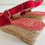 Toni Pons espadrilles Calpe suede peep toes red UK 6.5 RRP 75 euro new & boxed Image 4