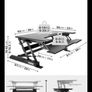 Standing desk/ Sit Stand Desk Image 4