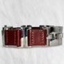 Fossil Ladies ES 1855 brown leather watch with silver accents. Image 3