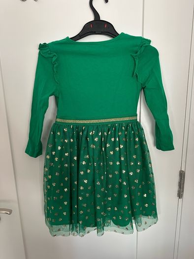 Green & gold dress with changing sequins, 5-6 years (116cm)