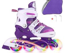 Brand New JIFAR Inliners for children Adjustable inline skates with light-up wheels Roller skates