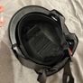 Black Open Face Motorcycle scootter Helmet with Clear Visor Image 2