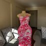 Pink Tie-Dye Ruched Bodycon Dress SHEIN Size M / EU 38 Image 9