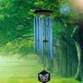 Wind Chimes Outdoor w/Butterfly Sign Memorial Windchimes Great Wind Chime Gifts Soothing Melodic Tones & Bamboo/Aluminum Chime for Garden Home or Yard-33 inches In Length Image 2
