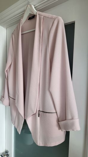 Wallis blush drape jacket Sz 18 (Fit 14-18UK)