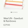 Wee Un Sawdust and Rainbows pikler triangle slide and ring toss Image 4