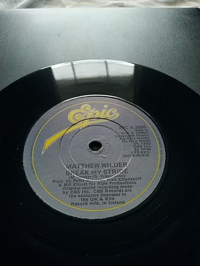 Break My Stride 7" Vinyl Single Irish Pressing Matthew Wilder
