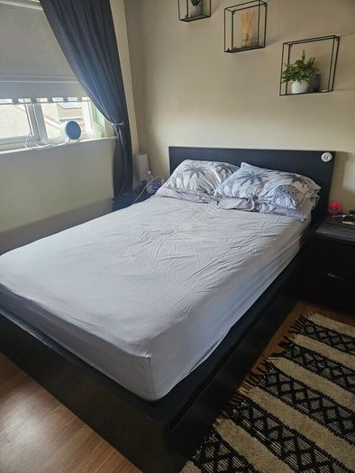 Bed frame wirh 4 pull out drawers