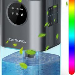 Dehumidifier, Auto Shut off Mini Dehumidifiers for Home&House, 24H Timer Touch Control, 7-Color LED Lights, Ultra-Quiet, Energy Saving, Dehumidifier for Bedroom, Bathroom, RV, Office