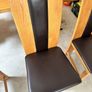 Solid Oak Dining Table and 6 Chairs Image 7