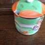 Vintage Handpainted Japanesse samari Ceramic lidded mustard / Jam pot Image 3