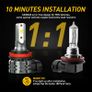 2x 4000lm H8 H11 H16 (JP) Led Canbus 9005 Hb3 9006 Hb4 Led Fog Lamp For Bmw Vw Benz Audi A3 8p A4 B8 B6 A6 C6 C7 Bmw E60 E90 Image 3
