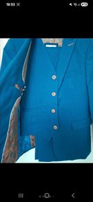 Boys navy 3 piece communion suit