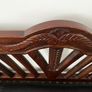 Stunning Hand-Carved Colonial Solid Wood & Real Leather Bench / Settee Image 4
