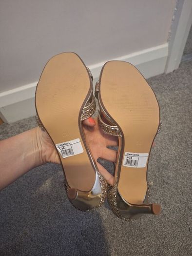 Dune Gold Strappy Sandals - Size 5 - Never worn
