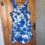 white & blue dress Image 2