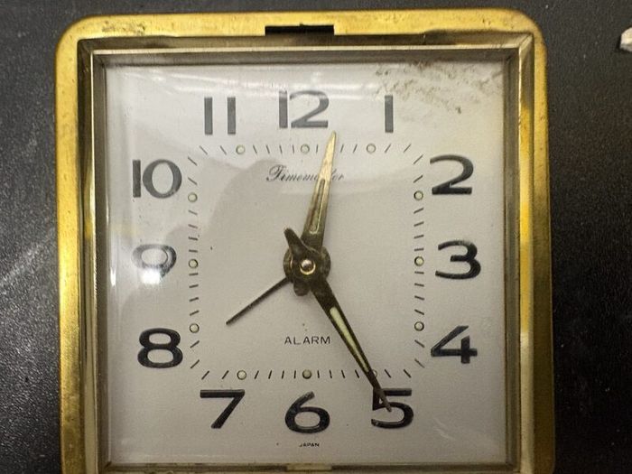 Vintage Timemaster Wind-Up Travel Alarm Clock