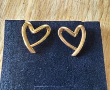 Big heart earrings