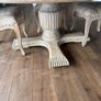 Rustic Farmhouse Dining Table and 3 Chairs Image 6