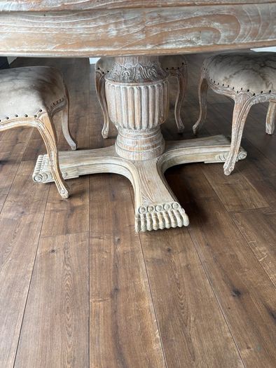 Rustic Farmhouse Dining Table and 3 Chairs