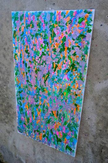 Broken Flowers Work #30  Large Original Abstract Painting 50x90cm