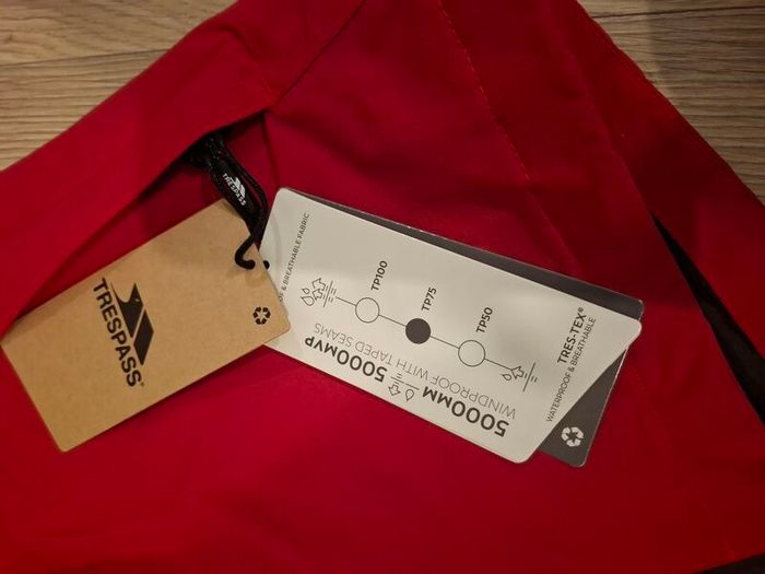 Women's Red Trespass windproof coat, size M