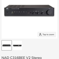 Current Model NAD C316BEE V2 Stereo Integrated Amplifier As New pristine