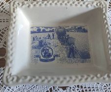 Vintage Shredded Wheat cereal bowl, Centenary Shredded Wheat cereal bowl,ceramic cereal bowl,Shredded Wheat memorabilia