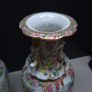 Pair of Vintage Chinese Hand Painted Porcelain Vases 23cm Image 3