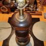 Large wooden American lamp - UL. Image 4