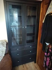 Glass cabinet Hemnes